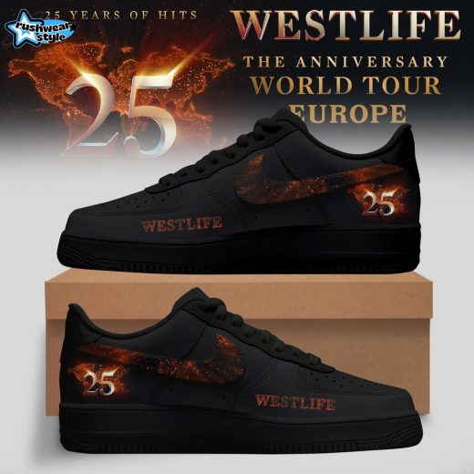 Westlife 25th Anniversary World Tour Air Force 1 Custom Sneaker