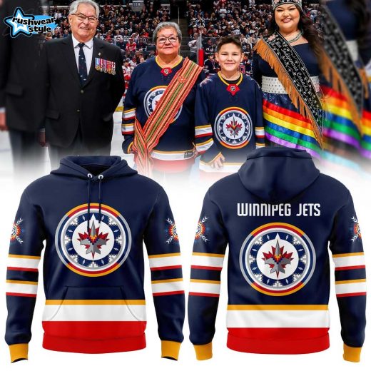 Winnipeg Jets Wasacnews Night 2026 Blue Pullover Hoodie