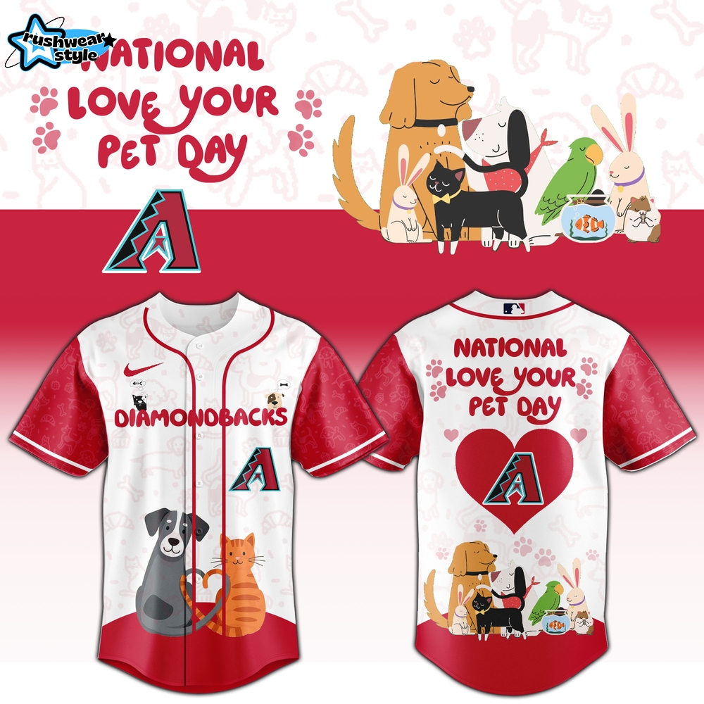 Arizona Diamondbacks 2026 National Love Your Pet Day Premium Limited Jersey Arizona Diamondbacks 2026 National Love Your Pet Day Premium Limited Jersey