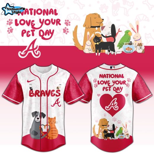 Atlanta Braves 2026 National Love Your Pet Day Premium Limited Baseball Jersey