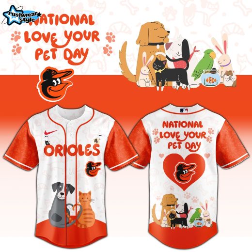 Baltimore Orioles 2026 National Love Your Pet Day Special Edition Baseball Jersey
