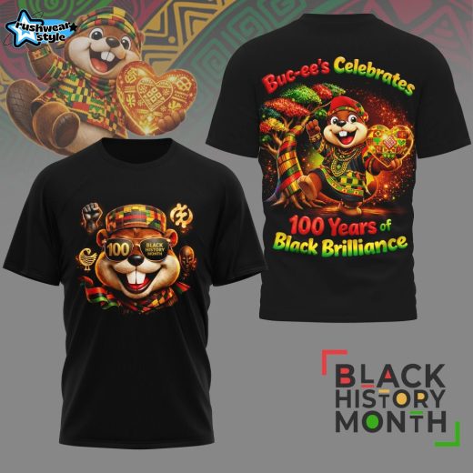 Buc-ee’s Black History Month 100 Years of Black Brilliance Celebration T-Shirt