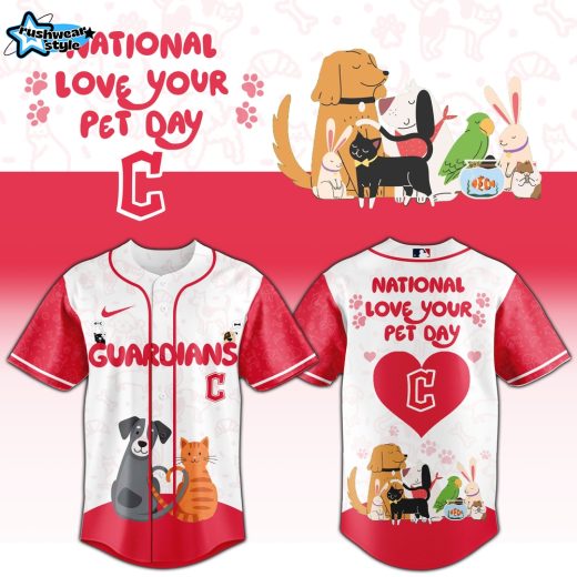 Cleveland Guardians 2026 National Love Your Pet Day Premium Team Jersey