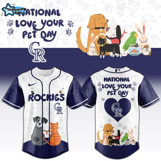 Colorado Rockies 2026 National Love Your Pet Day Commemorative Baseball Jersey