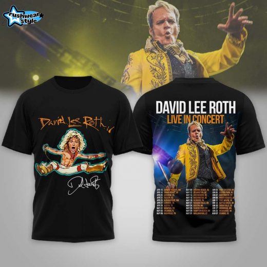 David Lee Roth 2026 North American tour 3D Shirt 2026