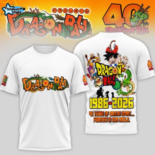 Dragon Ball 40th Anniversary 1986–2026 “Forever in Our Souls” T-Shirt
