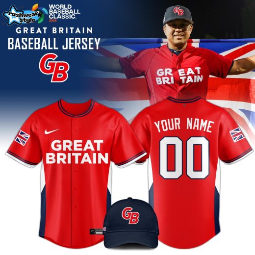 Great Britain 2026 World Baseball Classic Red Limited Edition Baseball Jersey
