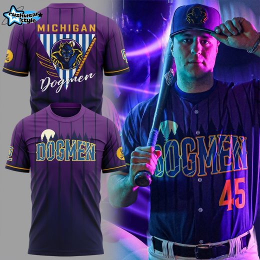 Great Lakes Minor League Michigan Dogmen Wilson Fan T-Shirt Version 2