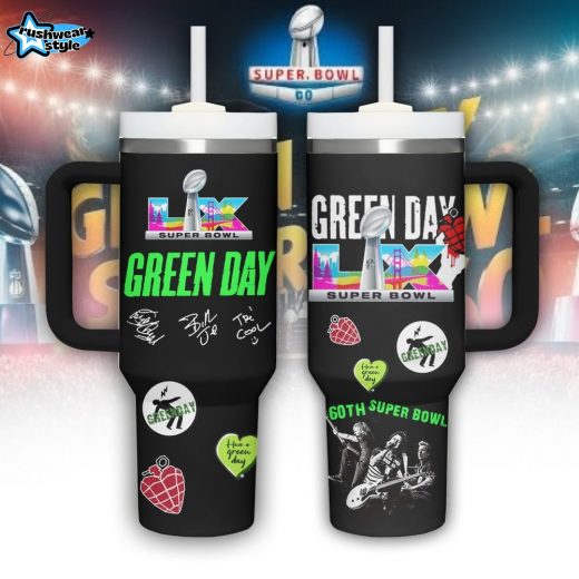 Green Day x Super Bowl LX 2026 40oz Handle Tumbler