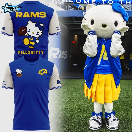 Hello Kitty x Los Angeles Rams Supercute Limited Edition Collaboration T-Shirt 2026