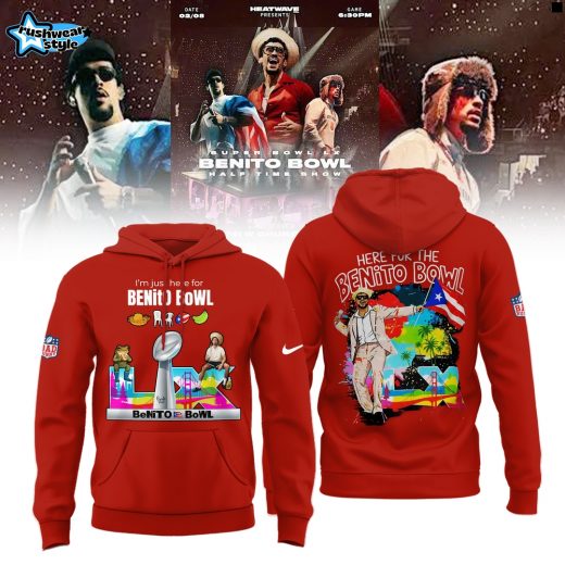 Here For The Benito Bowl 2026 Limited Edition Hoodie - Red V2
