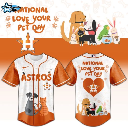 Houston Astros 2026 National Love Your Pet Day Commemorative Edition Jersey