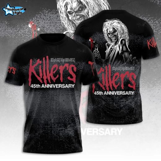 Iron Maiden Killers 45th Anniversary 2026 Limited Edition 3D Graphic T-Shirt