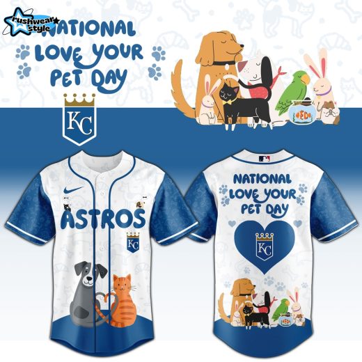 Kansas City Royals 2026 National Love Your Pet Day Limited Release Baseball Jersey