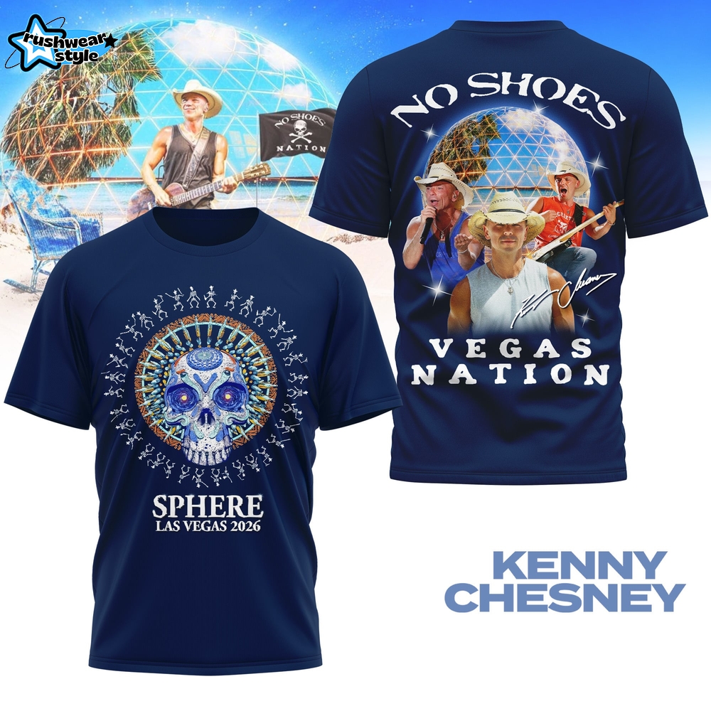 Kenny Chesney Live at Las Vegas Sphere 2026 Concert Tour T-Shirt Kenny Chesney Live at Las Vegas Sphere 2026 Concert Tour T-Shirt