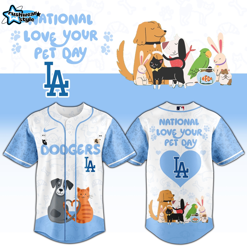 Los Angeles Dodgers 2026 National Love Your Pet Day Commemorative Limited Edition Jersey Los Angeles Dodgers 2026 National Love Your Pet Day Commemorative Limited Edition Jersey