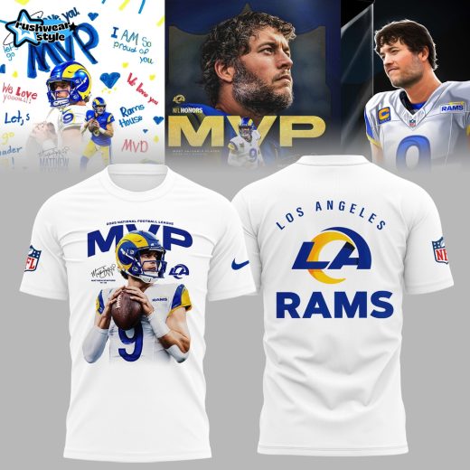 Los Angeles Rams Matthew Stafford 2025 NFL MVP Commemorative Fan Shirt