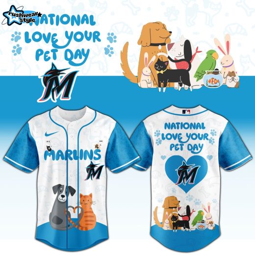 Miami Marlins 2026 National Love Your Pet Day Exclusive Edition Jersey