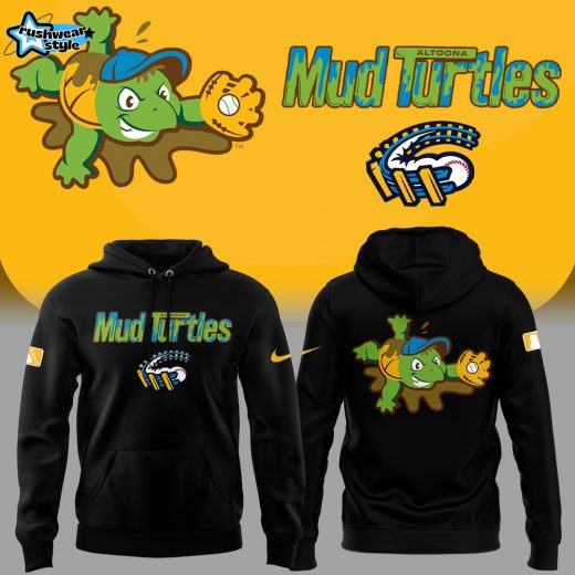 Mud Turtles 133rd Anniversary Retro Baseball Hoodie 2026 – Black