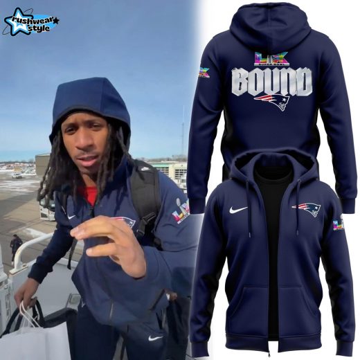 New England Patriots Super Bowl Bound Full-Zip Hoodie Version 2