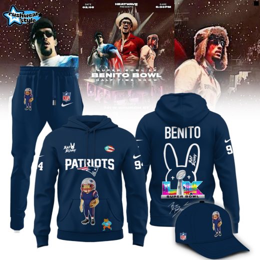 New England Patriots x Bad Bunny Super Bowl LX Benito Limited Edition Hoodie