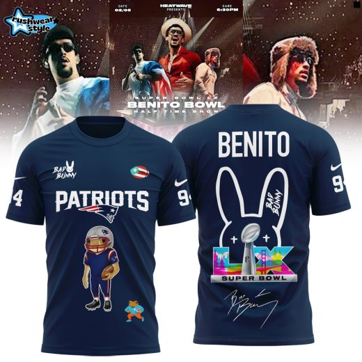 New England Patriots x Bad Bunny Super Bowl LX Benito Limited Edition Shirt