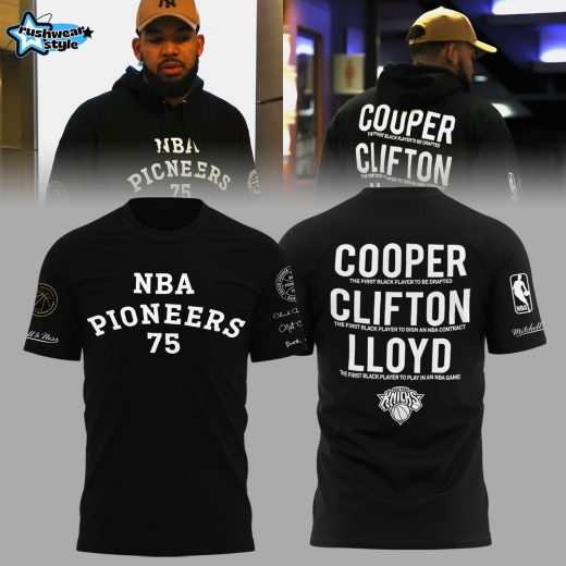 New York Knicks 75th Anniversary Cooper Clifton Lloyd NBA Pioneers Limited Edition Shirt