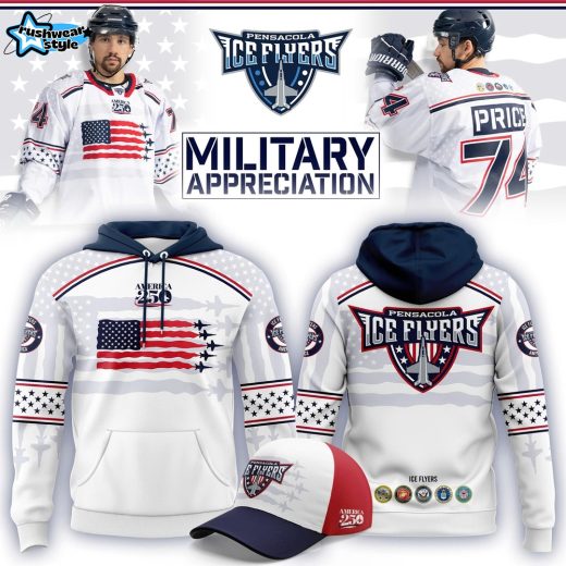 Pensacola Ice Flyers Military Appreciation 2026 Hoodie – Limited Fan Release