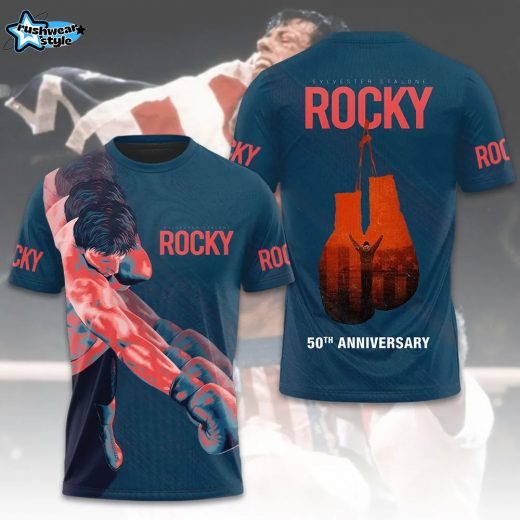 Rocky Balboa 50th Anniversary 2026 3D Tshirt