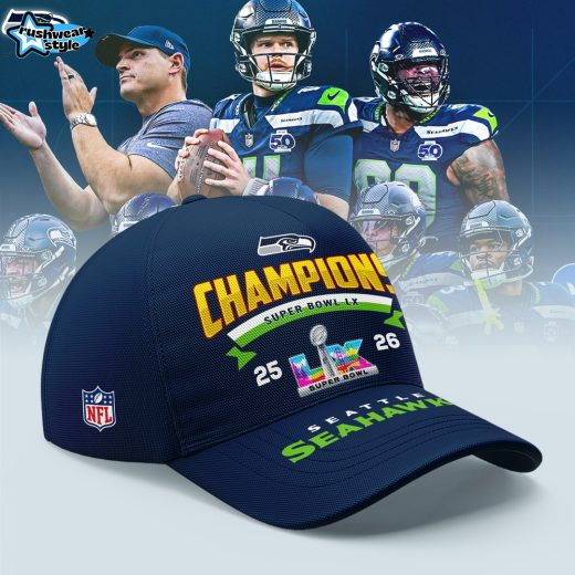 Seattle Seahawks 2025–2026 NFC Champions Locker Room 9FIFTY A-Frame Cap by New Era