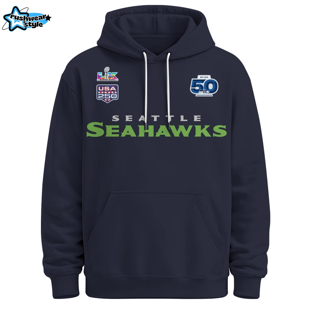 Seattle Seahawks 250 Super Bowl Hoodie 2026 Seattle Seahawks 250 Super Bowl Hoodie 2026