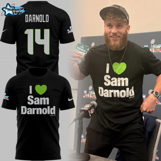Seattle Seahawks I Love Sam Darnold Heart Graphic 2026 Special Edition Shirt V2