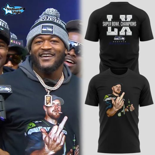 Seattle Seahawks Sam Darnold Super Bowl 60 Champions Commemorative Shirt