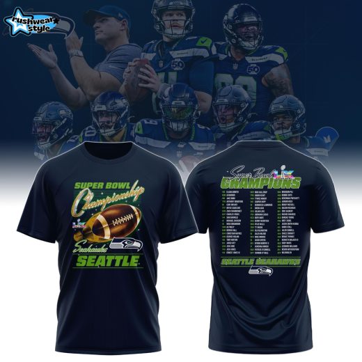 Seattle Seahawks Super Bowl LX Champions Limited Edition Black T-Shirt