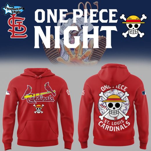 St. Louis Cardinals x One Piece Night Hoodie - Red