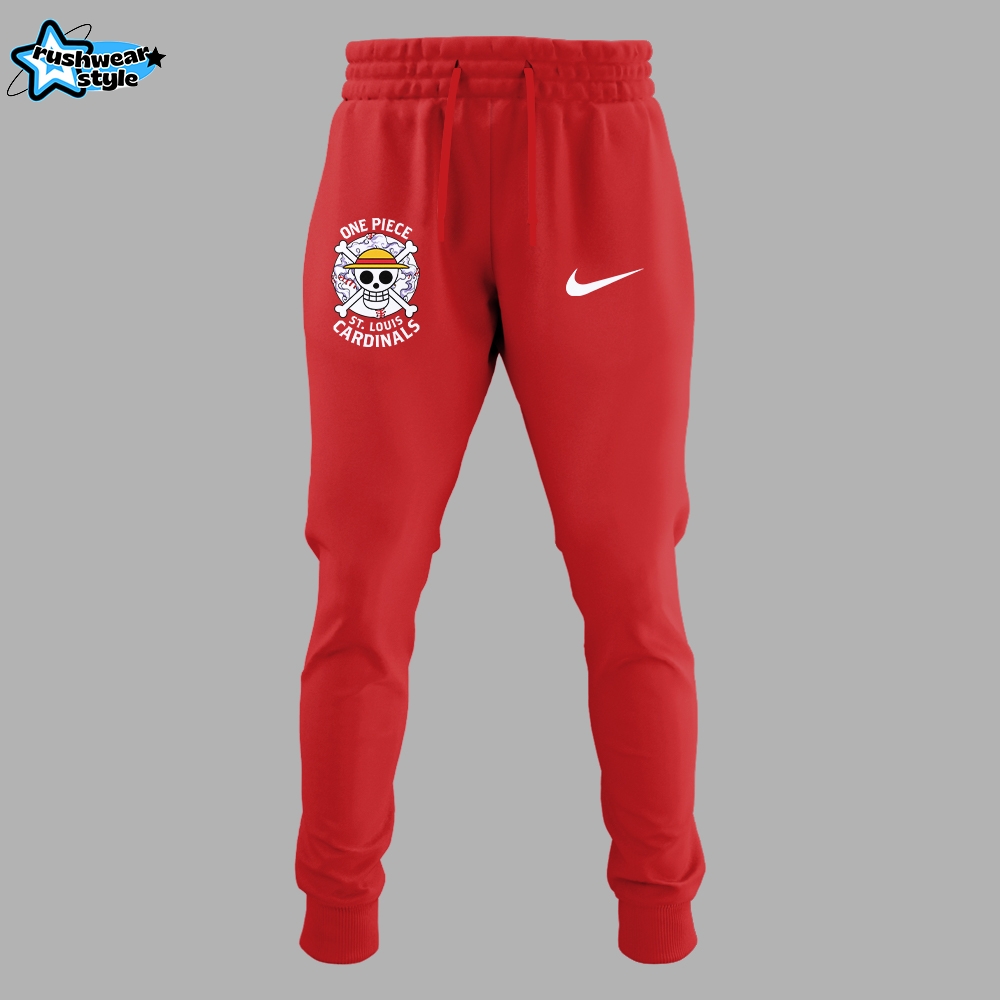 St. Louis Cardinals x One Piece Night Hoodie - Red St. Louis Cardinals x One Piece Night Hoodie - Red
