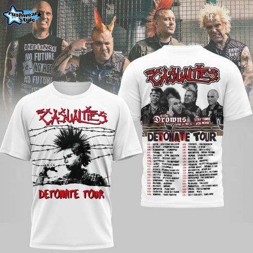 The Casualties Detonate Tour 3D T-Shirt