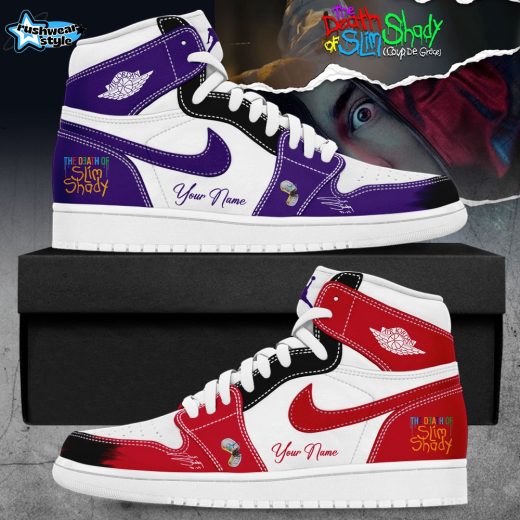 The Slim Shady LP & The Death of Slim Shady Personalized Jordan 1 Inspired Sneakers