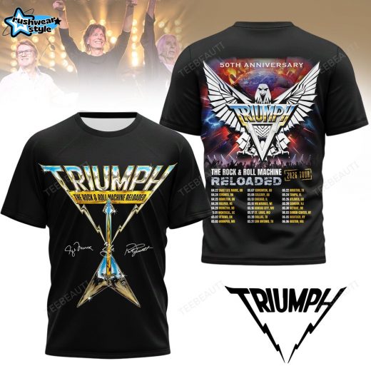 Triumph 50th Anniversary 2026 Tour “Lover” Graphic T-Shirt