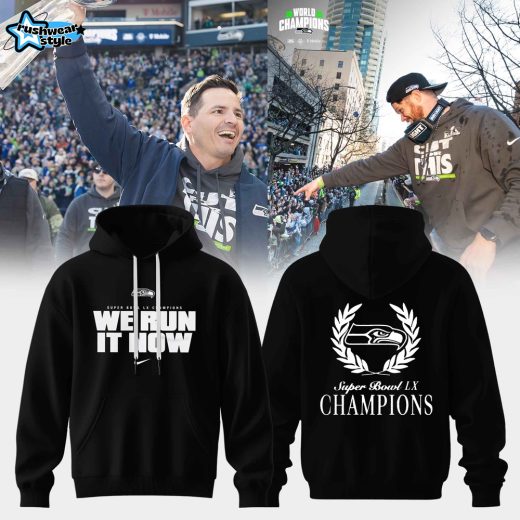 World Champions Energy Seattle Seahawks Super Bowl Celebration Hoodie – White Lettering V2