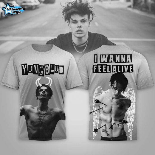 YUNGBLUD “I Wanna Feel Alive” 2026 All-Over Print 3D Shirt