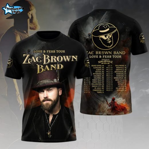 Zac Brown Band Tour 2026 3D Apparel