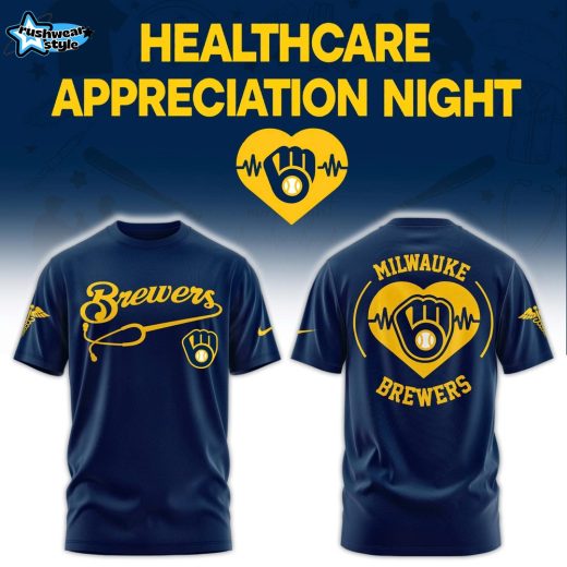 2026 Milwaukee Brewers Healthcare Appreciation Night Limited Outfit – T-Shirt, Jogger & Cap