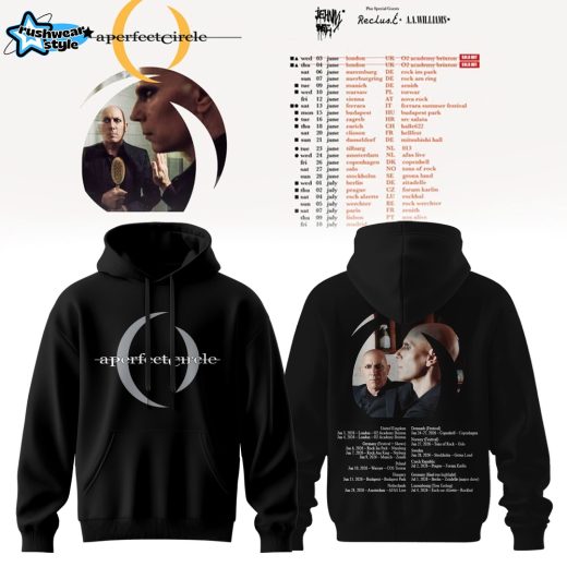 A Perfect Circle Black Tour Hoodie – Classic Logo & Back Print