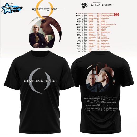 A Perfect Circle Black Tour T-Shirt – Classic Logo & Back Print