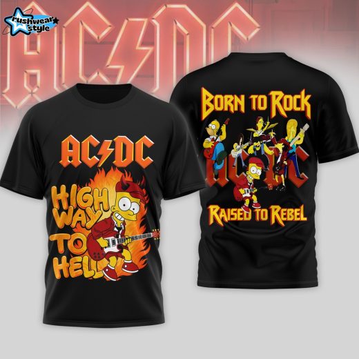 AC/DC Highway to Hell x The Simpsons Tshirt 2026