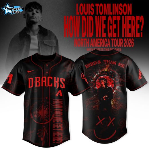 AZ Dbacks x Louis Tomlinson – How Did We Get Here? 2026 North America Tour Exclusive Jersey