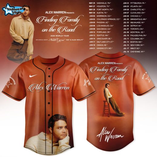 Alex Warren Finding Family On The Road 2026 Limited Jersey