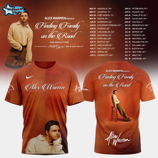 Alex Warren Finding Family On The Road 2026 Limited T Shirt