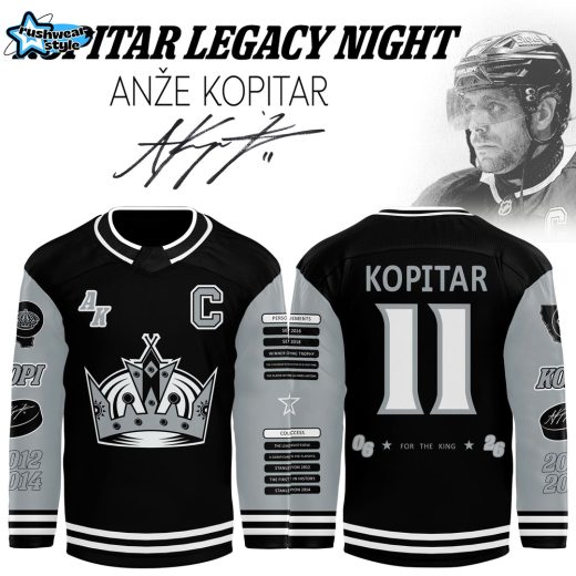 Anze Kopitar #11 Legacy Night “For The King” Limited Jersey